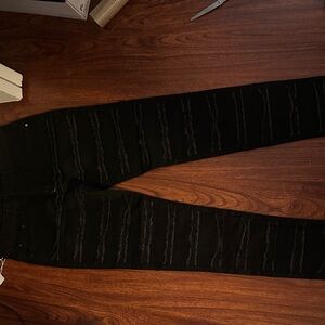 Black Distressed Jeans